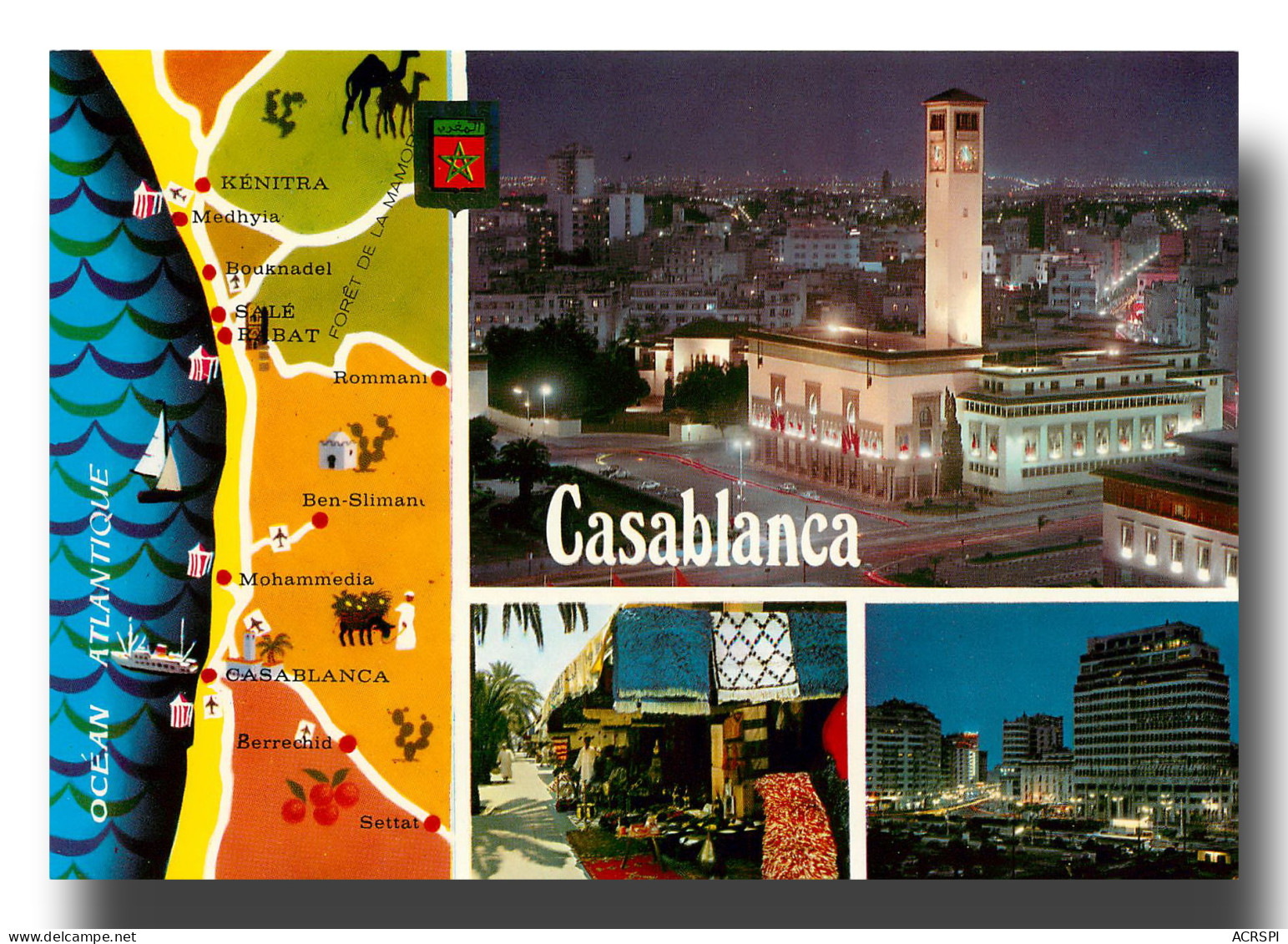 MAROC  Casablanca  Multivue (scan Recto-verso) PFRCR00036P - Casablanca