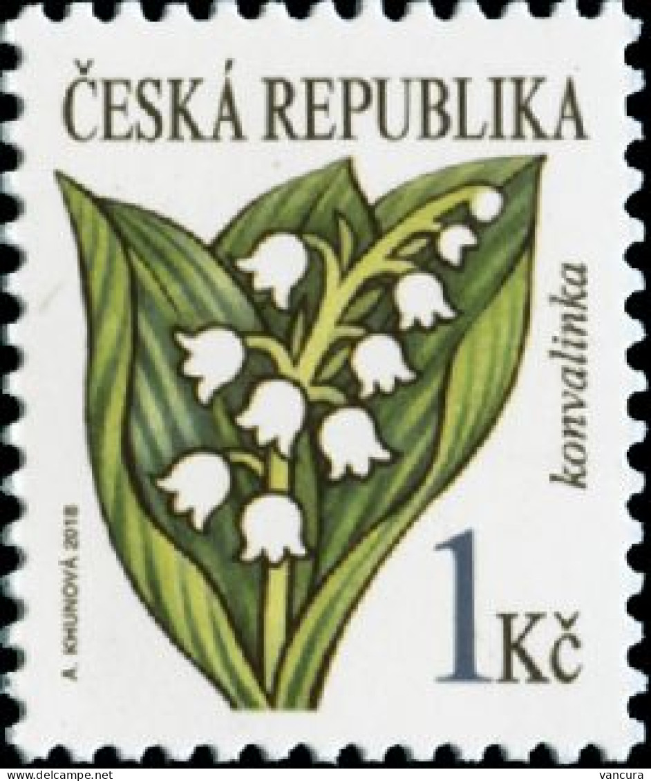 ** 986 Czech Republic Lily Of The Valley 2018 - Plantes Médicinales