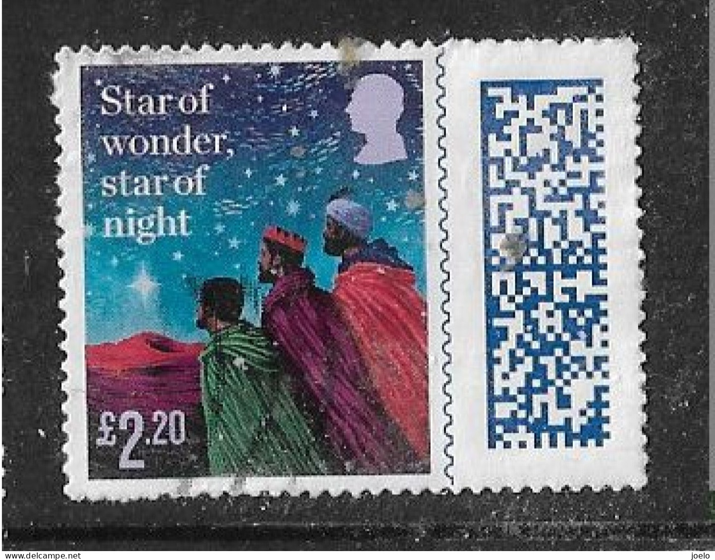 GB 2023 QE Ll CHRISTMAS BARCODE £2.20 - Gebraucht