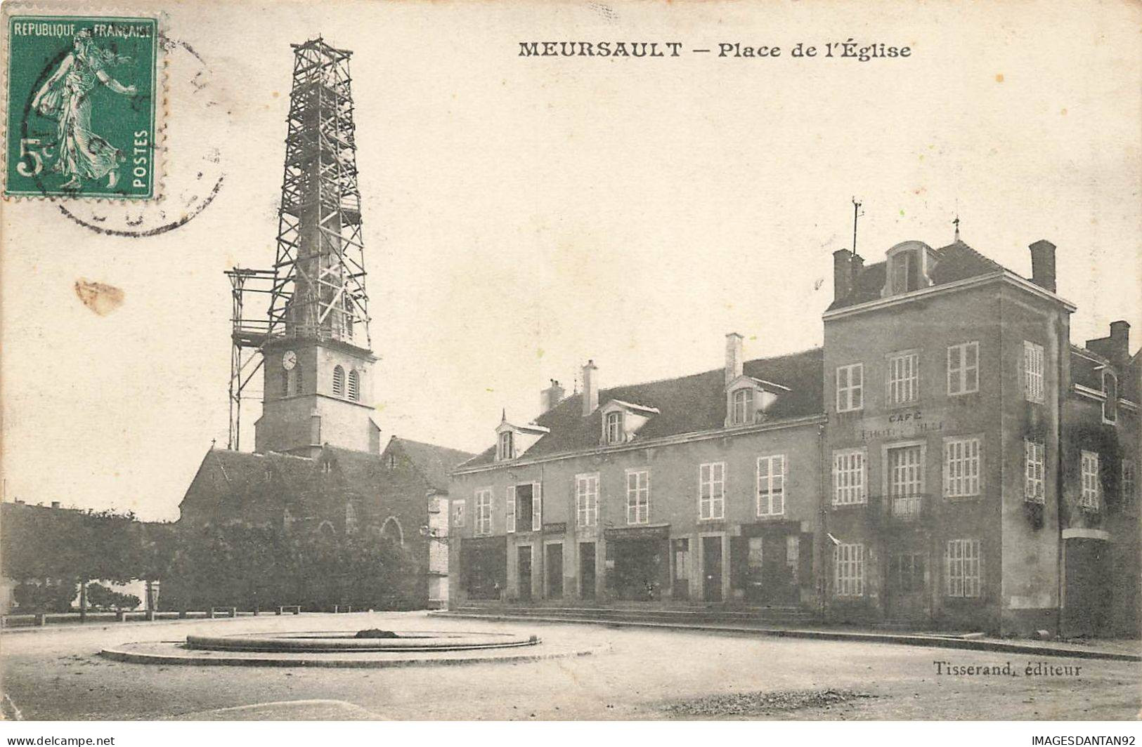 21 MEURSAULT #FG55500 PLACE DE L EGLISE TRAVAUX DU CLOCHER - Meursault