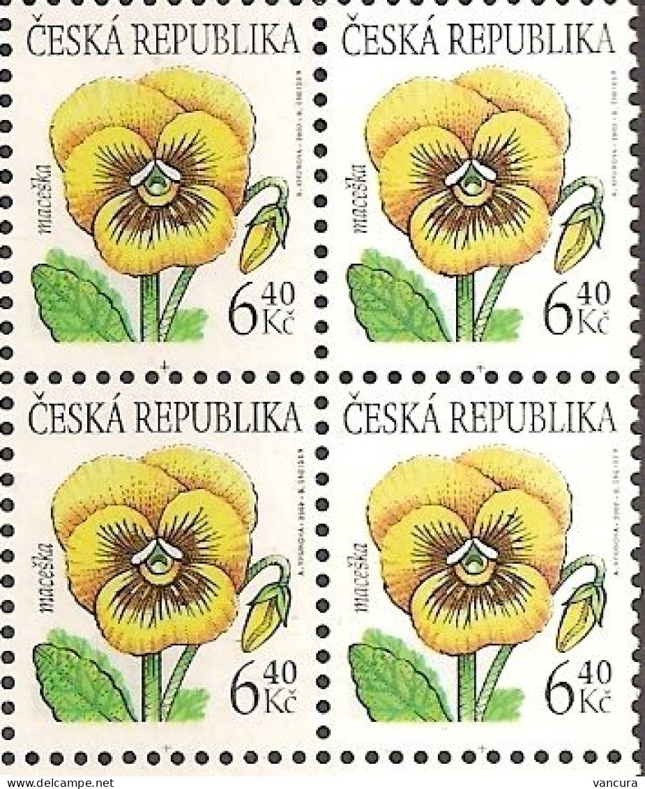 ** 330 Czech Republic - Pansy 2002 - Unused Stamps
