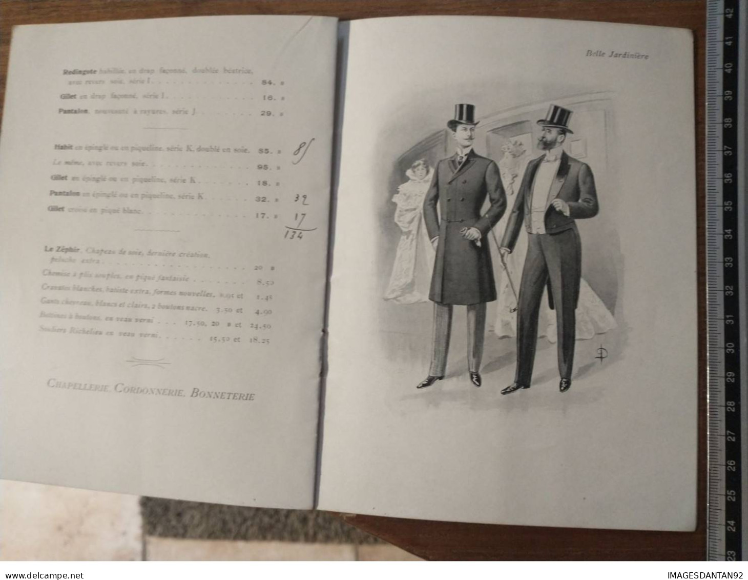 REVUE LA BELLE JARDINIERE 1901 VETEMENTS MODE PUBLICITE COMPLET 10 PAGES SUPERBE ETAT 18X13 CM PAR ILLUSTRATEUR DUREL - Mode