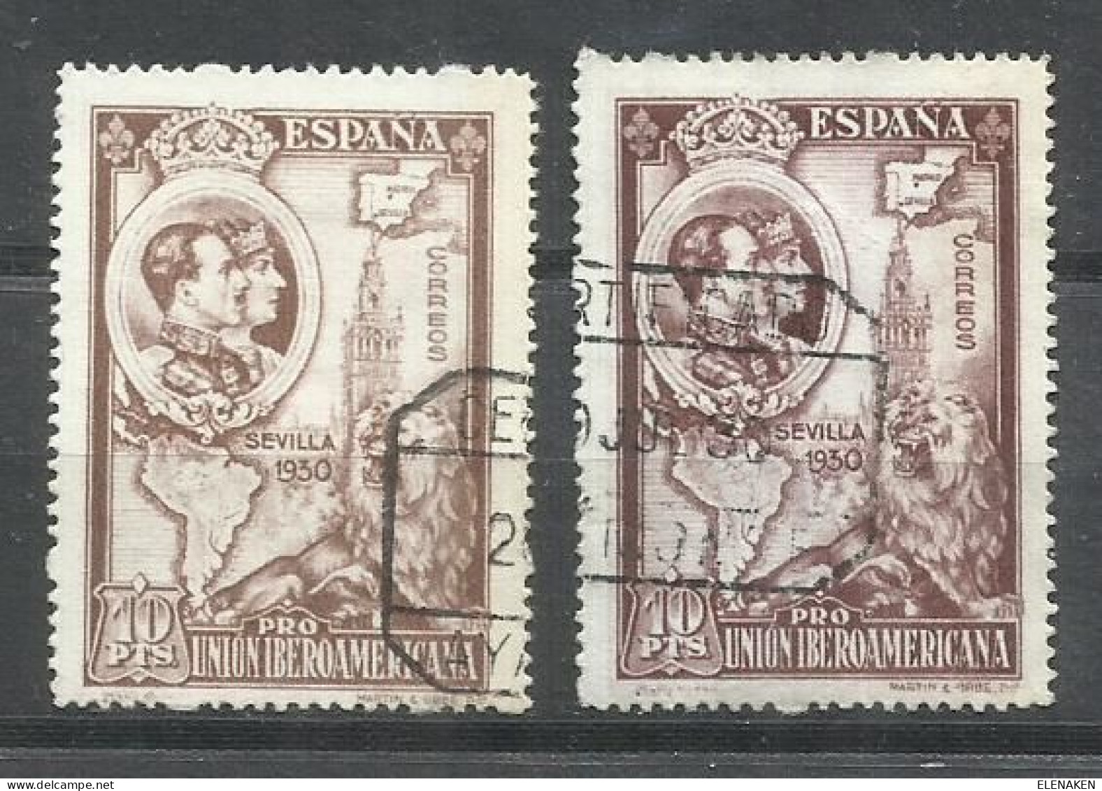 8095- SELLOS CLAVES ESPAÑA 1930 UNION IBEROAMERICANA 1930 Nº 580/581 71,20€ - Used Stamps