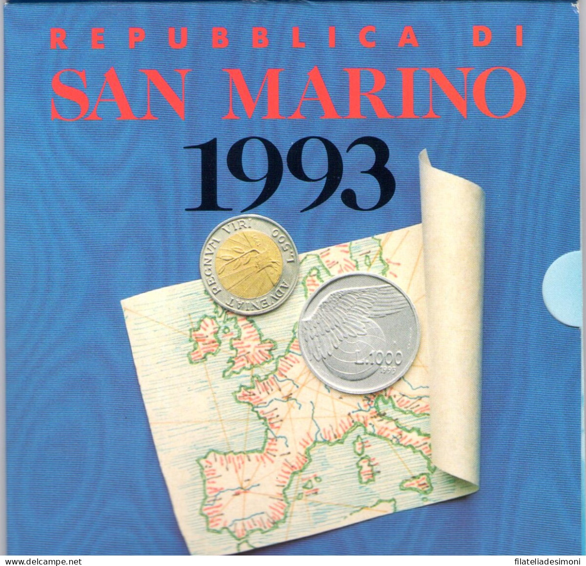 1993 Repubblica Di San Marino, Monete Divisionali, Serie Completa FDC - San Marino