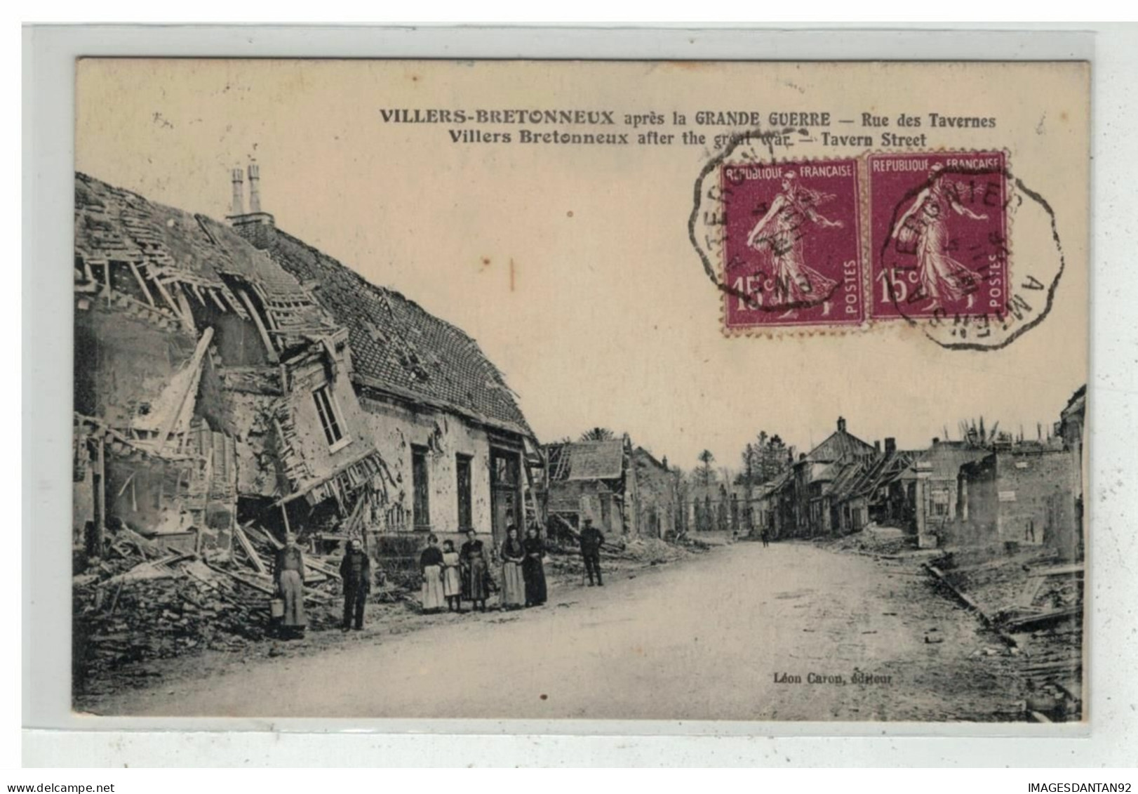 80 VILLERS BRETONNEUX #14827 RUE DES TAVERNES - Villers Bretonneux