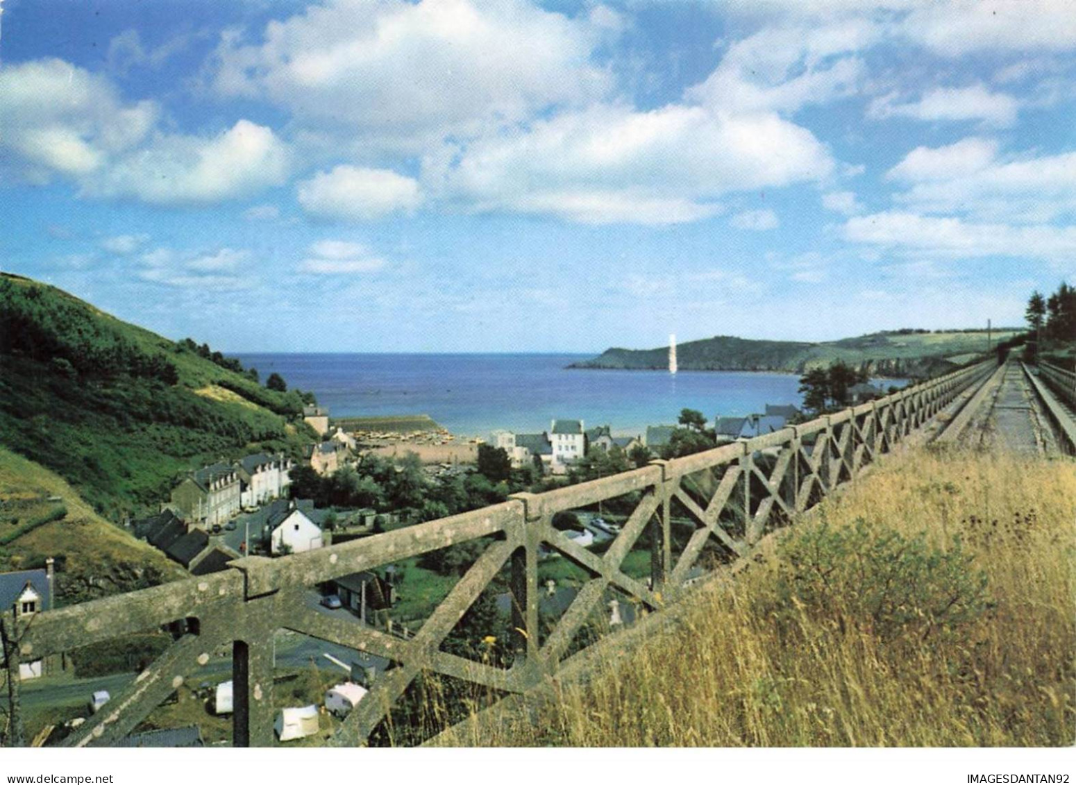 22 BREHEC EN PLOUEZEC AA#DC490 VUE DU VIADUC SUR LA VILLE ET LA MER - Autres & Non Classés