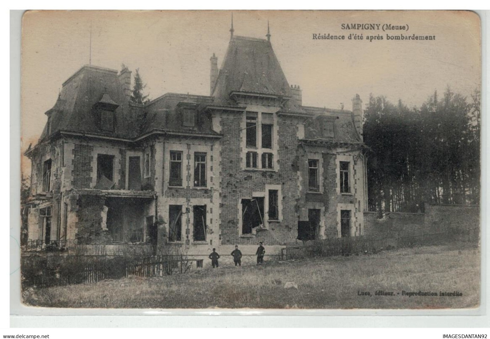 55 SAMPIGNY RESIDENCE D ETE APRES BOMBARDEMENT - Other & Unclassified