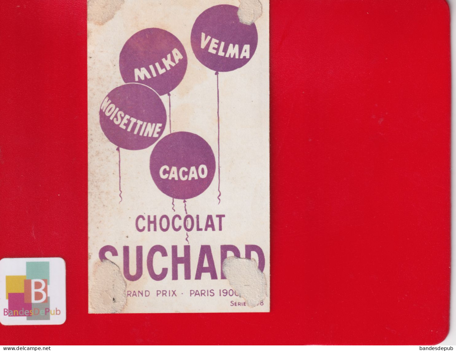 CHROMO CHOCOLAT SUCHARD - Enfants Dans Parc Aux Moustaches De Chocolat Kiosque Style Boutet Monvel Pâtés Sable - Suchard