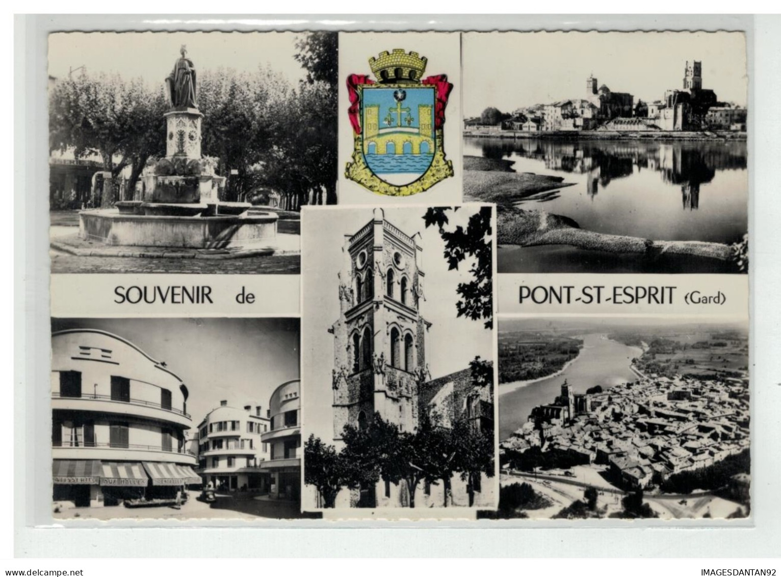 30 PONT SAINT ESPRIT SOUVENIR DE VUES MULTIPLES N°200 BLASON - Pont-Saint-Esprit