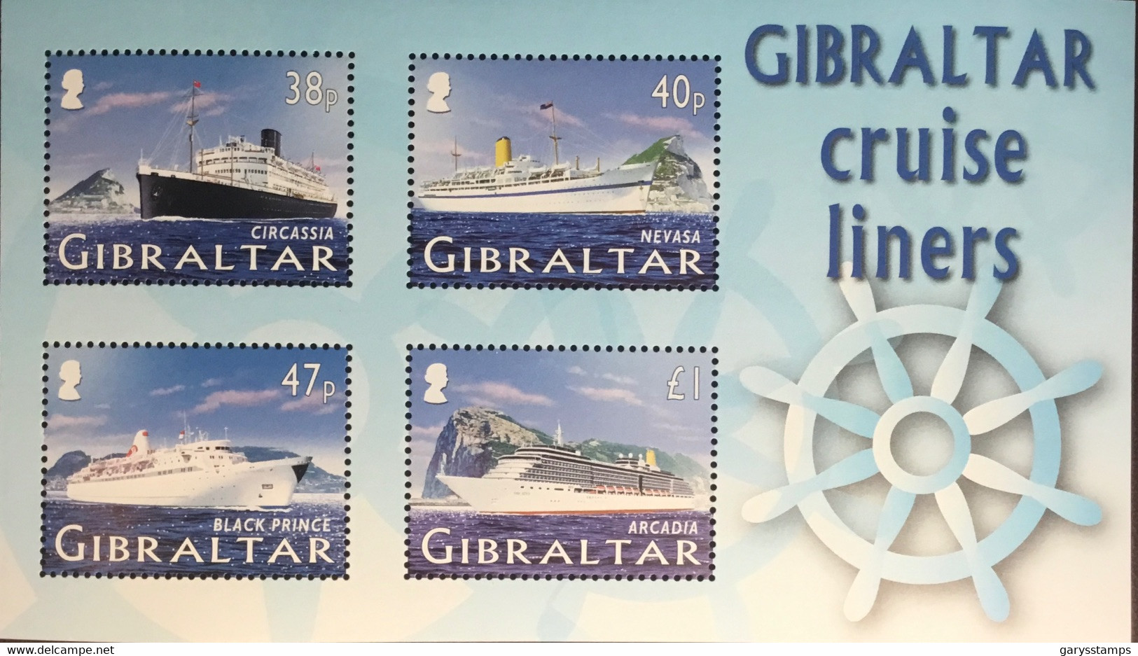 Gibraltar 2005 Cruise Liners Ships Minisheet MNH - Gibraltar