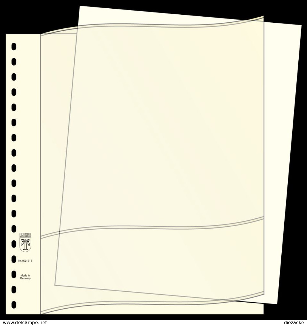 Lindner Beschriftungsblätter Weiß Format: 296 X 231 Mm, 802017 (100er Pack) Neu ( - Blank Pages