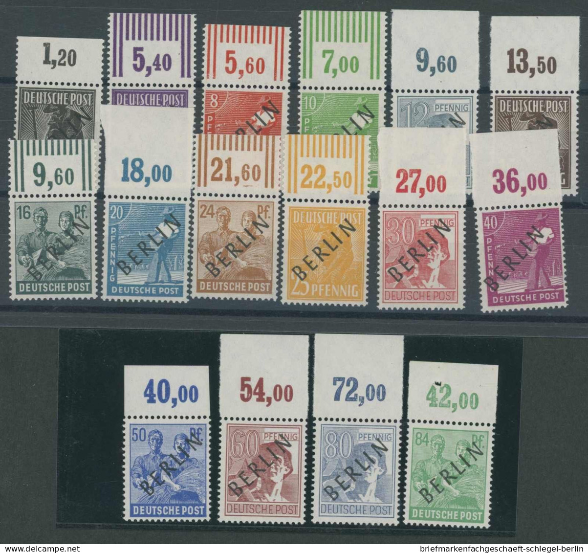 Berlin, 1948, 1-20 P/W OR, Postfrisch - Altri & Non Classificati