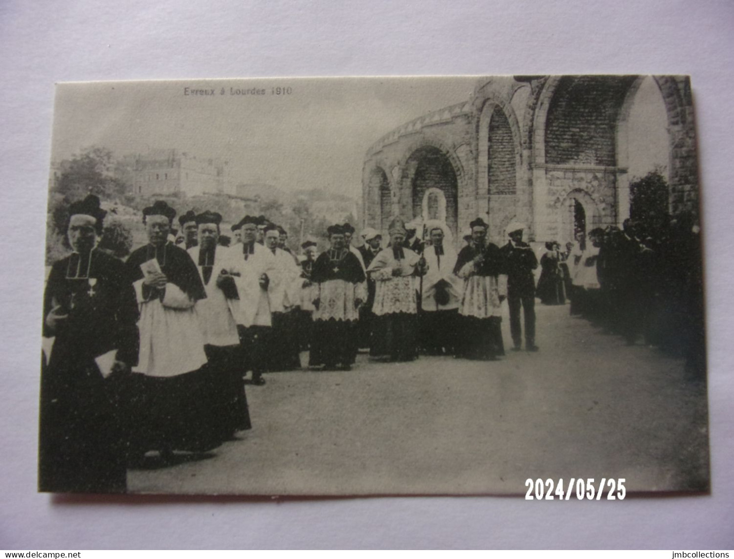 LOURDES (Haute Pyrénées) EVREUX A LOURDES 1910 LOT DE 4 CPA - Lourdes