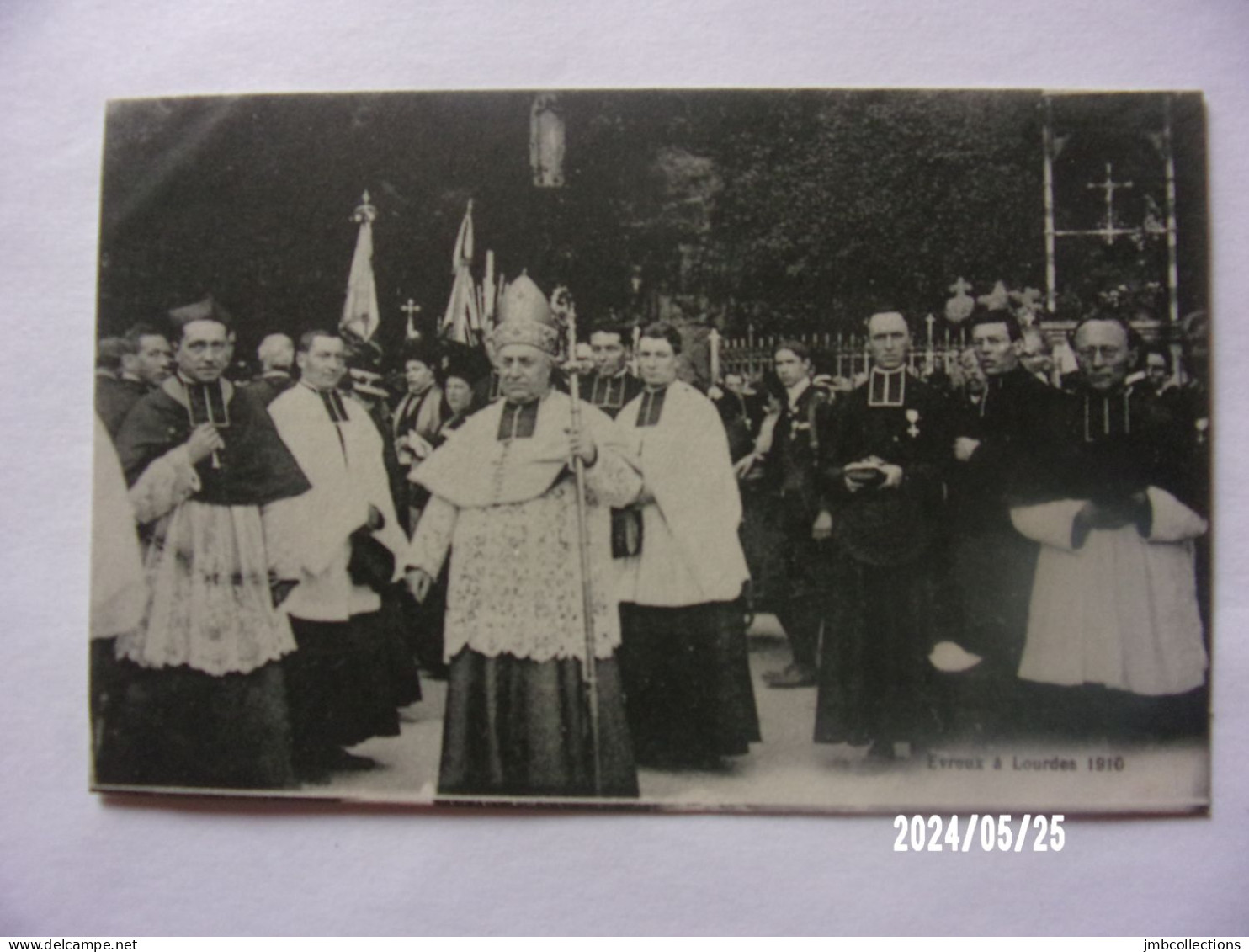 LOURDES (Haute Pyrénées) EVREUX A LOURDES 1910 LOT DE 4 CPA - Lourdes