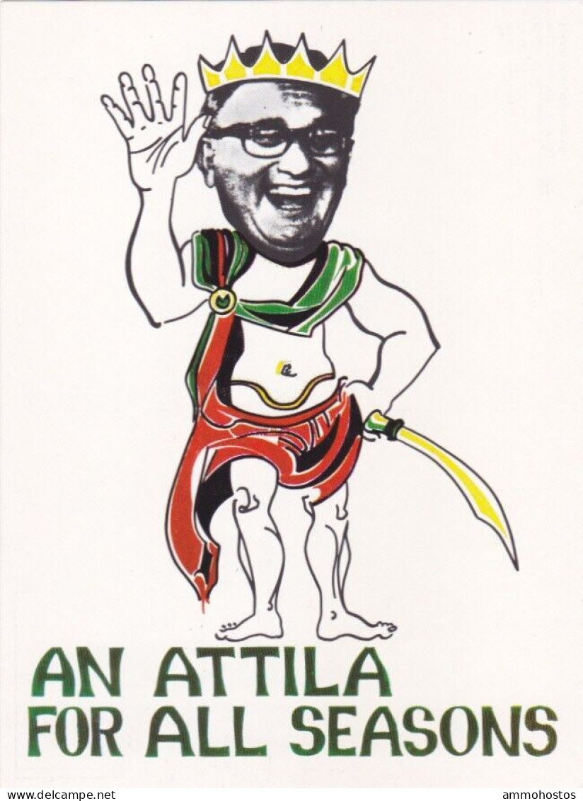 CYPRUS POSTCARD TURKISH INVASION 1974 KISSINGER ATTILA FOR ALL SEASONS - Chipre