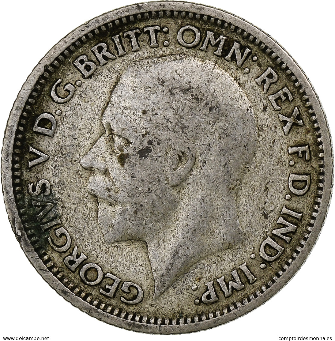 Grande-Bretagne, George V, 6 Pence, 1928, Argent, TB+, KM:832 - H. 6 Pence