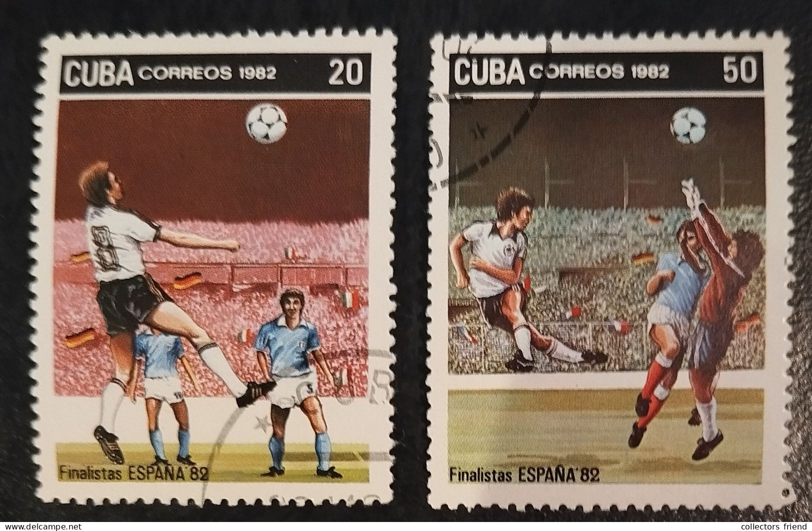 Cuba Kuba - 1982 - FOOTBALL FUSSBALL SOCCER - 2 Stamps - Used - 1982 – Spain