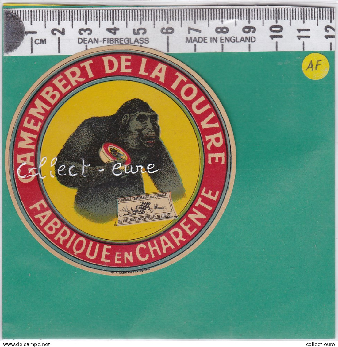 C909 FROMAGE  PETIT CAMEMBERT DE LA TOUVRE CHARENTE GORILLE - Fromage