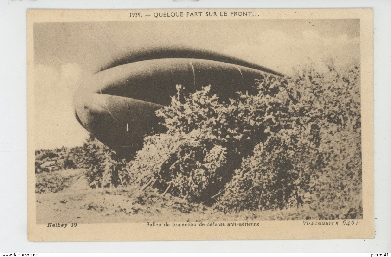 GUERRE 1939-45 - QUELQUE PART SUR LE FRONT... Ballon De Protection De Défense Anti Aérienne - Weltkrieg 1939-45