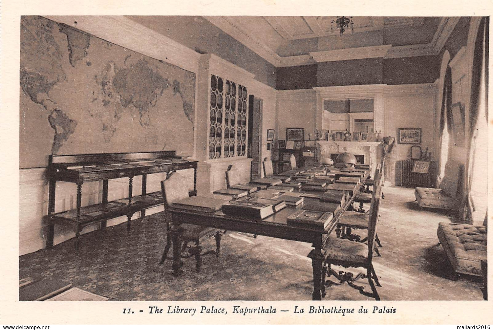 KAPURTHALA, PUNJAB, INDIA - THE LIBRARY PALACE ~ A VINTAGE CARD #240339 - Indien