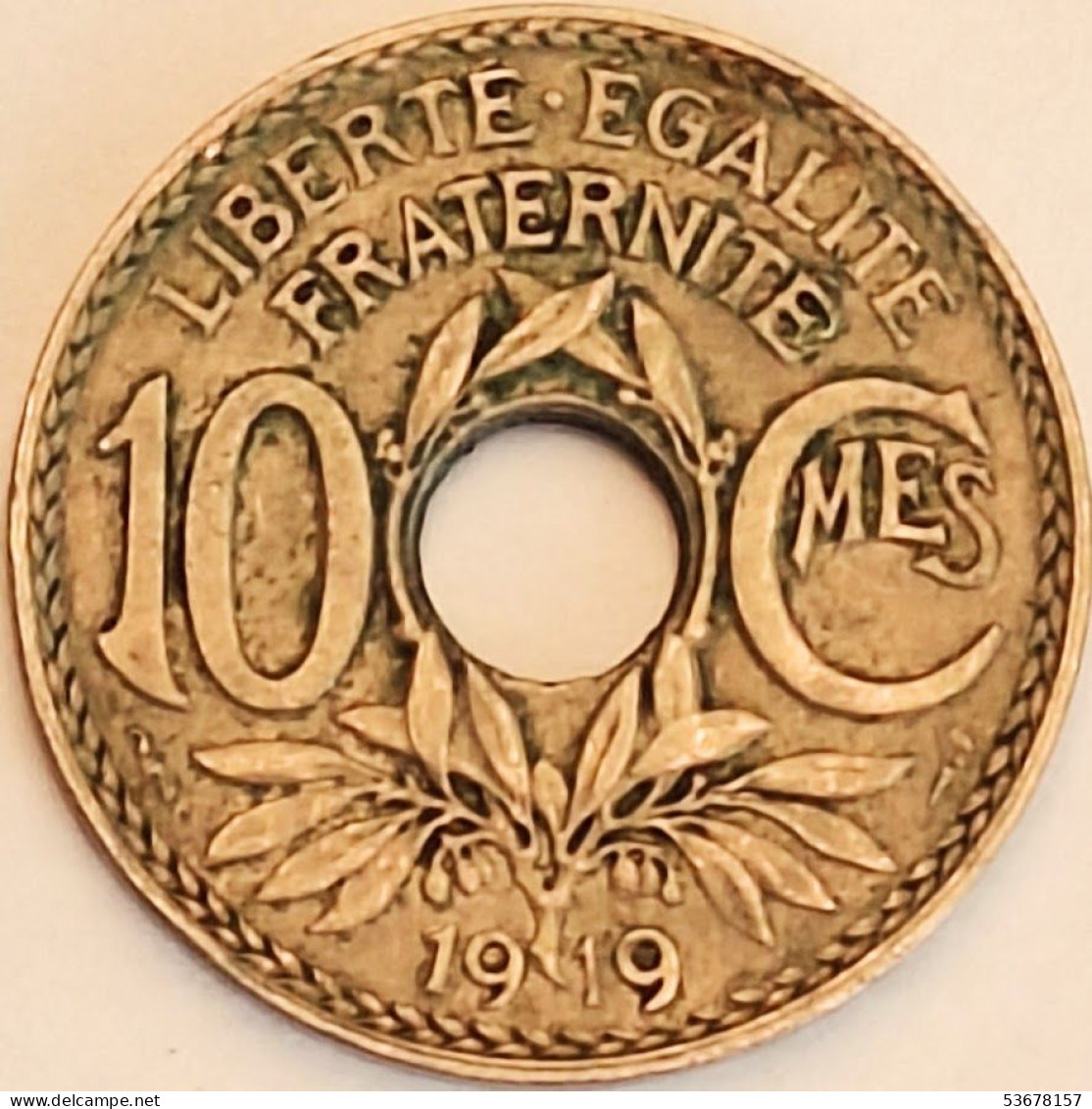 France - 10 Centimes 1919, KM# 866a (#3989) - 10 Centimes