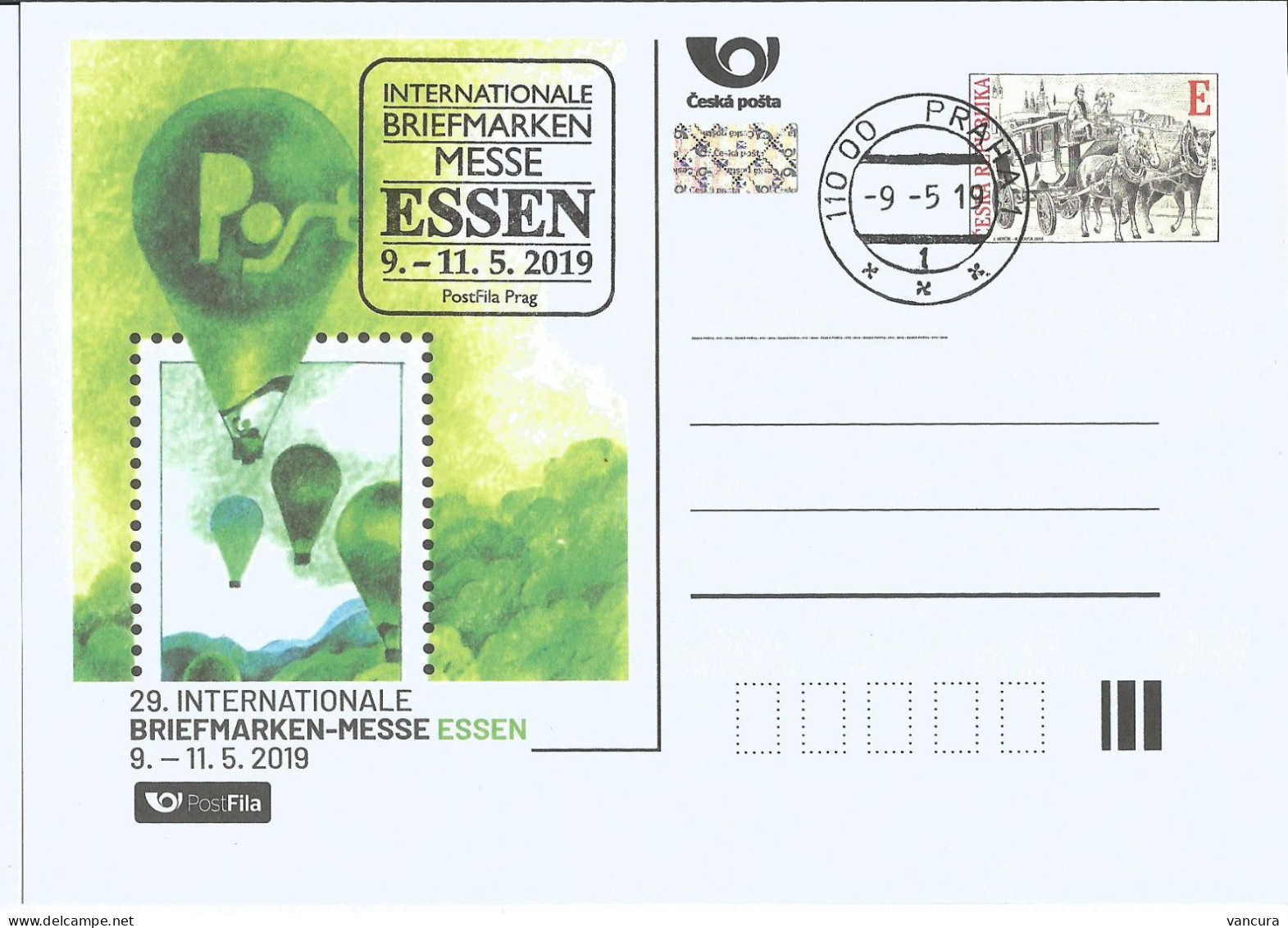 CDV A P 231 Czech Republic Essen Stamp Bourse 2019 - Cartoline Postali