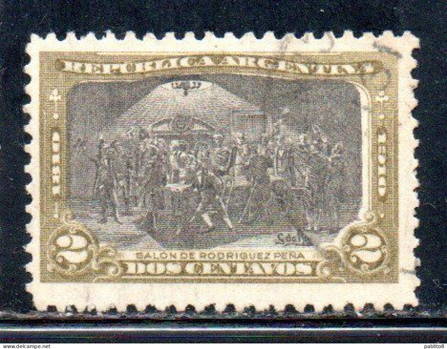 ARGENTINA 1910 MEETING AT PENA'S HOME 2c USED USADO OBLITERE' - Used Stamps