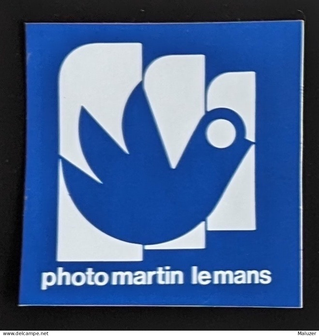 AUTOCOLLANT PHOTO MARTIN - LE MANS 72 SARTHE - PHOTOGRAPHE PHOTOGRAPHIE - MAGASIN COMMERCE - Pegatinas