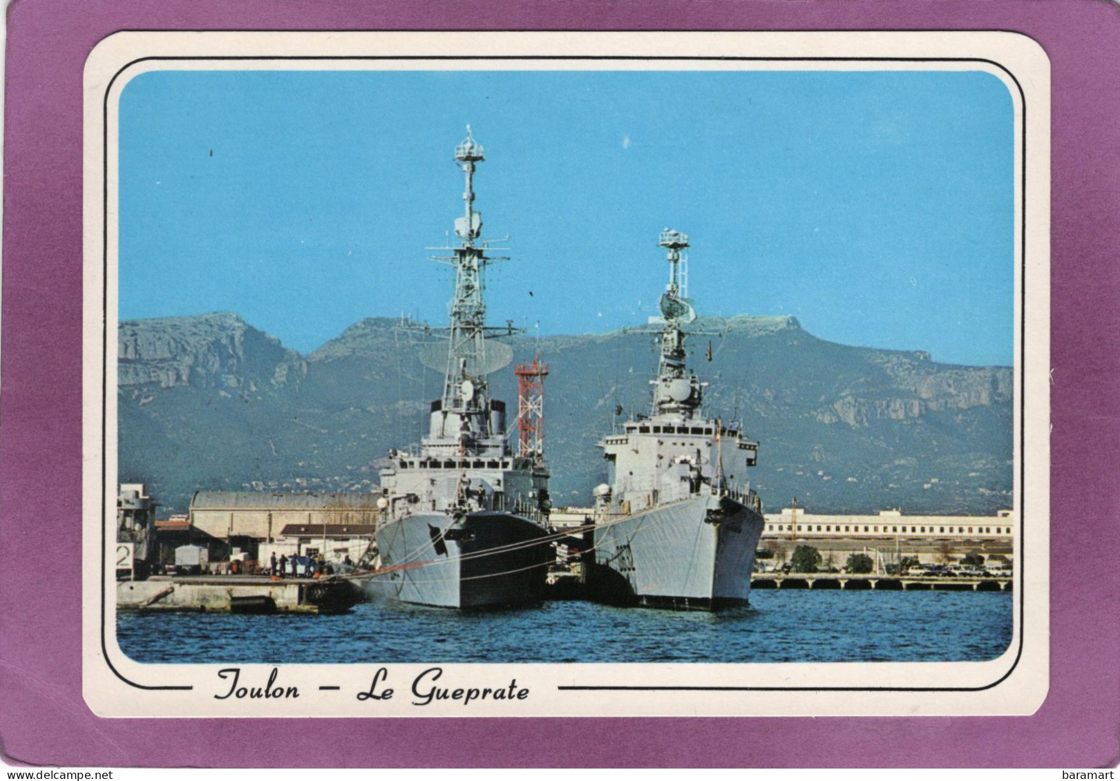 83 TOULON  Navires De Guerre Au Mouillage  Le Guépratte ( écrit Guéprate Sur La Carte ) Escorteur D'escadre - Toulon