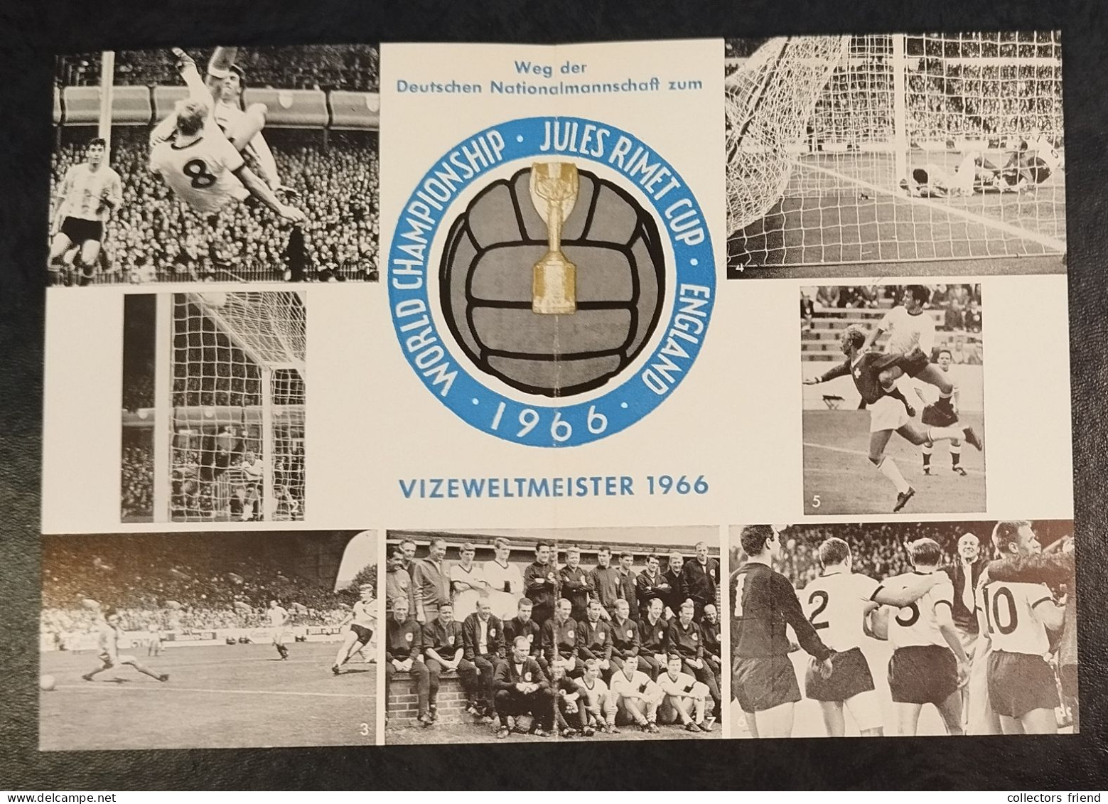 Germany BRD - 1966 - FOOTBALL FUSSBALL SOCCER - Folder 1966 - 1966 – Angleterre