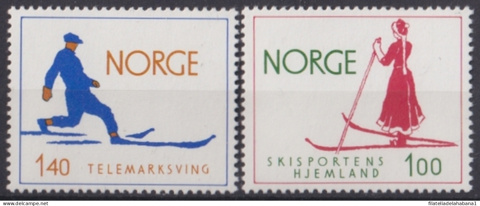 F-EX45385 NORGE NORWAY NOREG MNH 1975 WINTER SPORT SKI.  - Sci