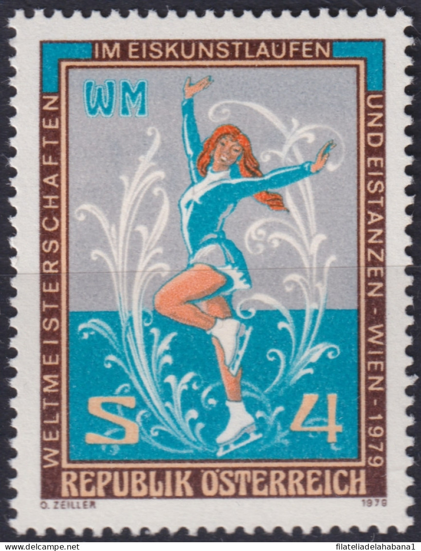 F-EX48269 AUSTRIA MNH 1979 WINTER SPORT SKI.  - Figure Skating