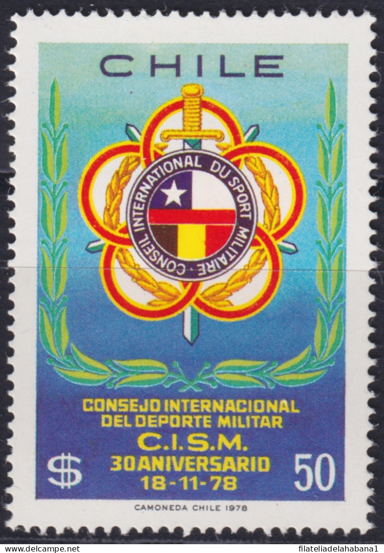 F-EX48276 CHILE MNH 1978 SPORT CONSEJO INTERNACIONAL DE DEPORTE MILITAR.  - Altri & Non Classificati