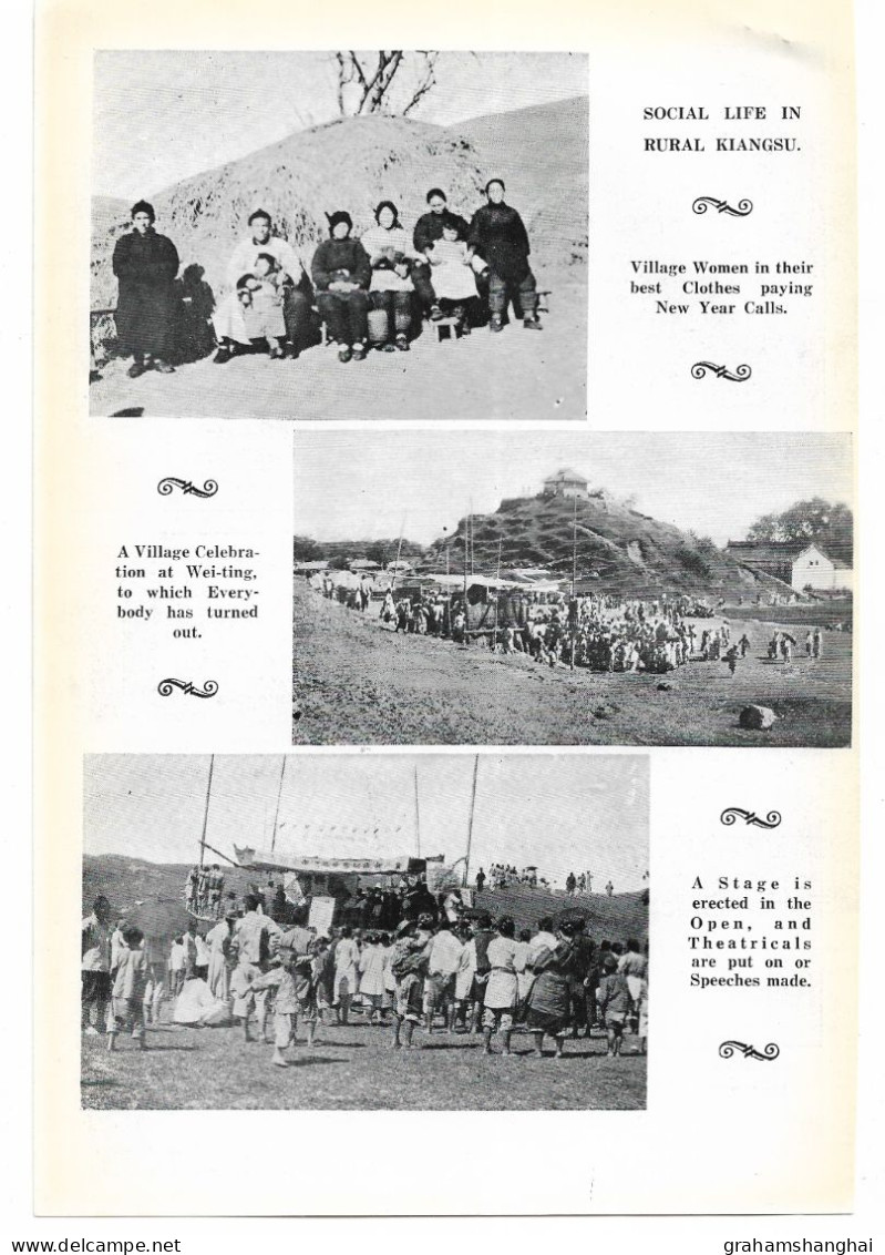 Magazine Article 'China Journal' 1937 "Rural Life In Southern Kiangsu" By Rewi Alley Jiangsu Province 中国江苏 - Storia