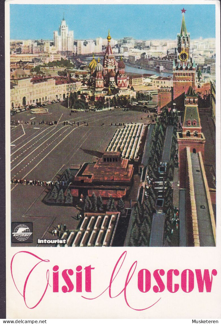 Soviet Union USSR PPC Visit Moscow Red Square (2 Scans) - Russland