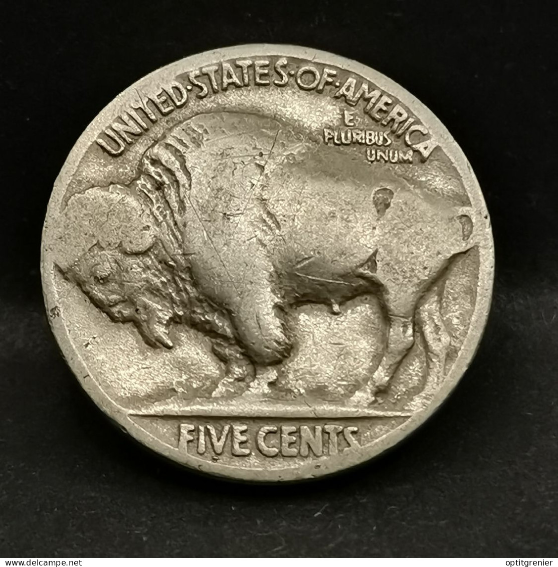 5 CENTS BUFFALO NICKEL 1927 USA ( BISON & TETE D'INDIEN ) - 1913-1938: Buffalo