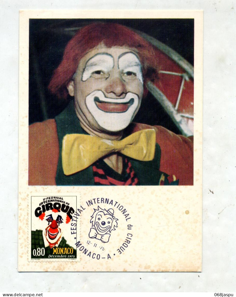 Carte Maximum 1975 Festival Cirque - Maximum Cards