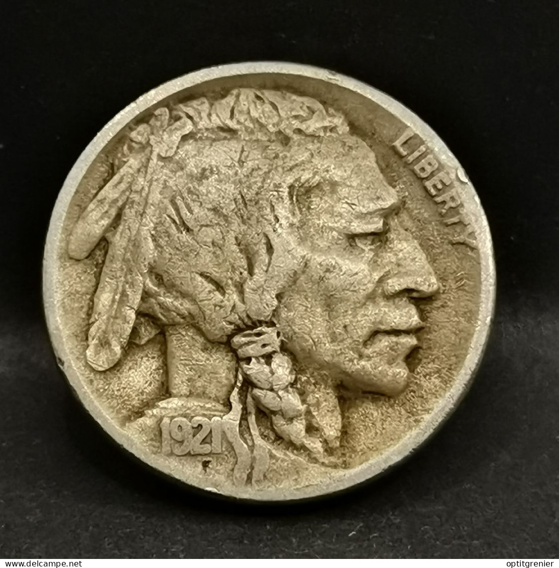 5 CENTS BUFFALO NICKEL 1921 USA ( BISON & TETE D'INDIEN ) - 1913-1938: Buffalo