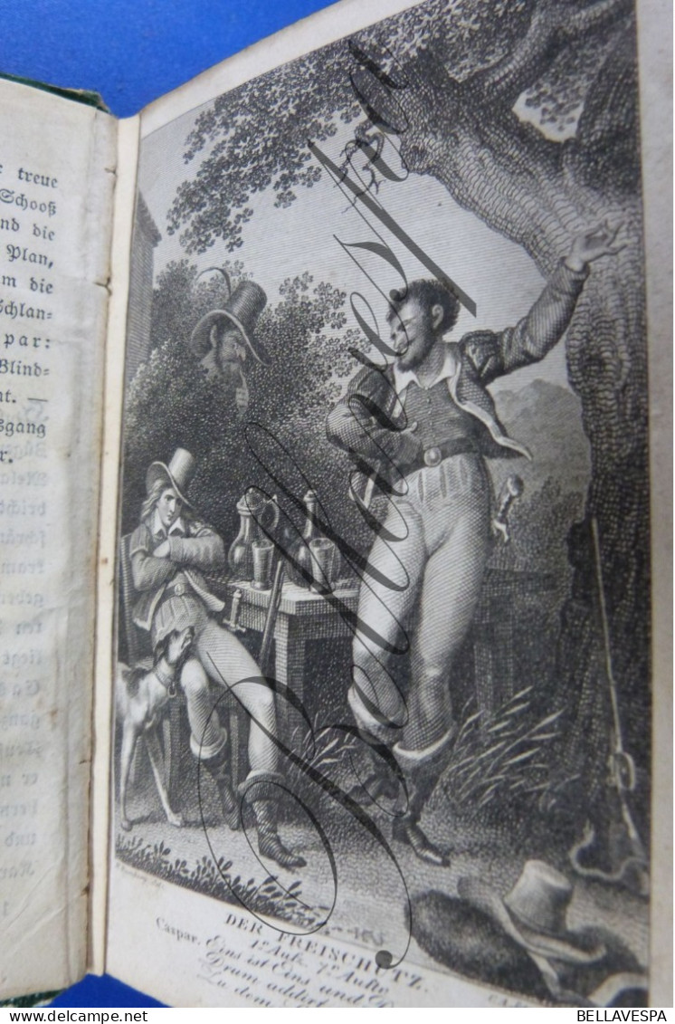 Orphea Taschenbuch -jahres 1824-   376 Pages Mit Acht Kupher Gravures Nach H.Ramberg 1 Jarhgang - Livres Anciens