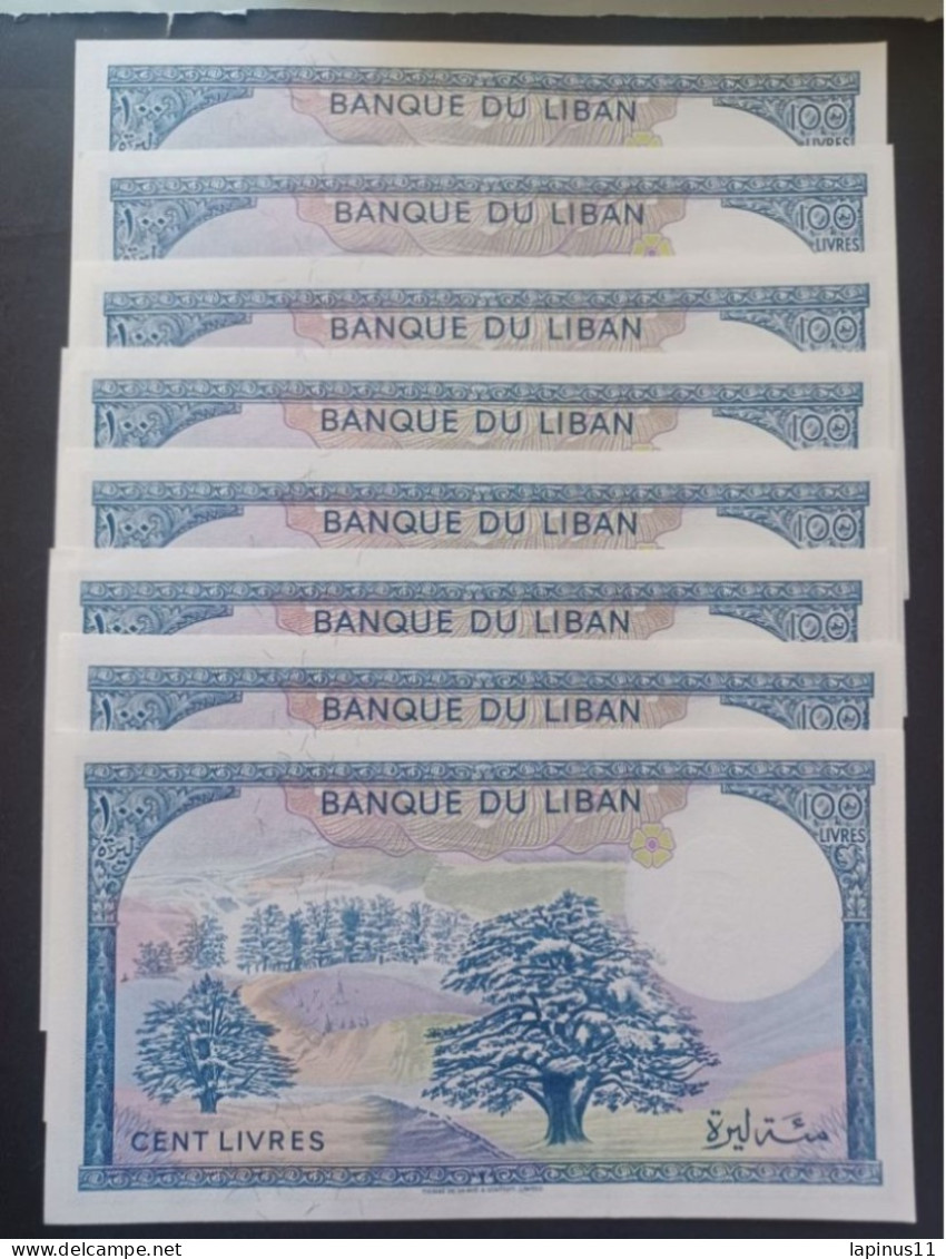 BANKNOTE LEBANON لبنان LIBAN 1988 100 LIVRES NOT CIRCULATED 8 PIECES - Lebanon