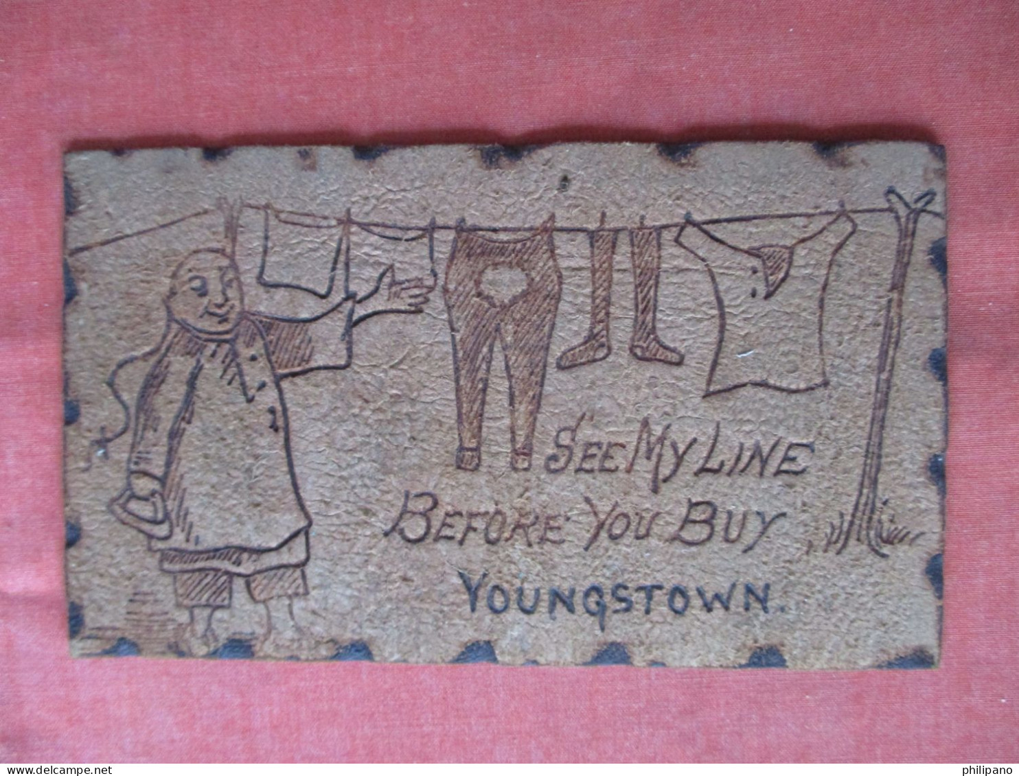 Leather Card.   See My Line Before You Buy.         Youngstown  Ohio      Ref 6364 - Other & Unclassified