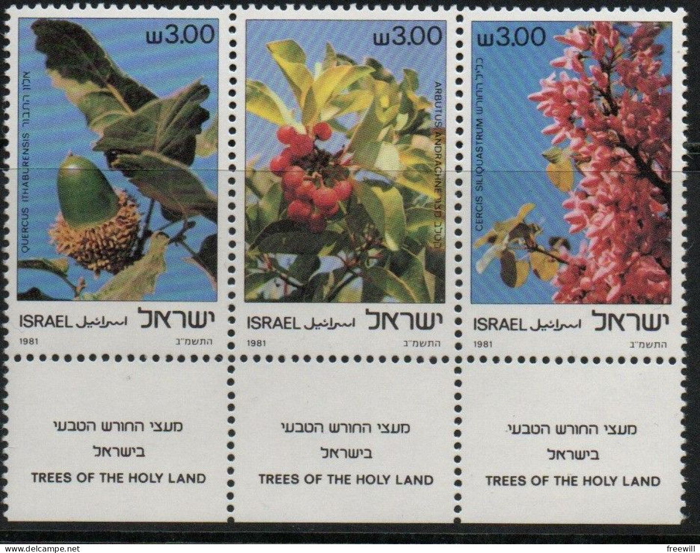 Israël 1981 Arbres De Terre Sainte- Trees Of The Holy Land MNH - Neufs (avec Tabs)