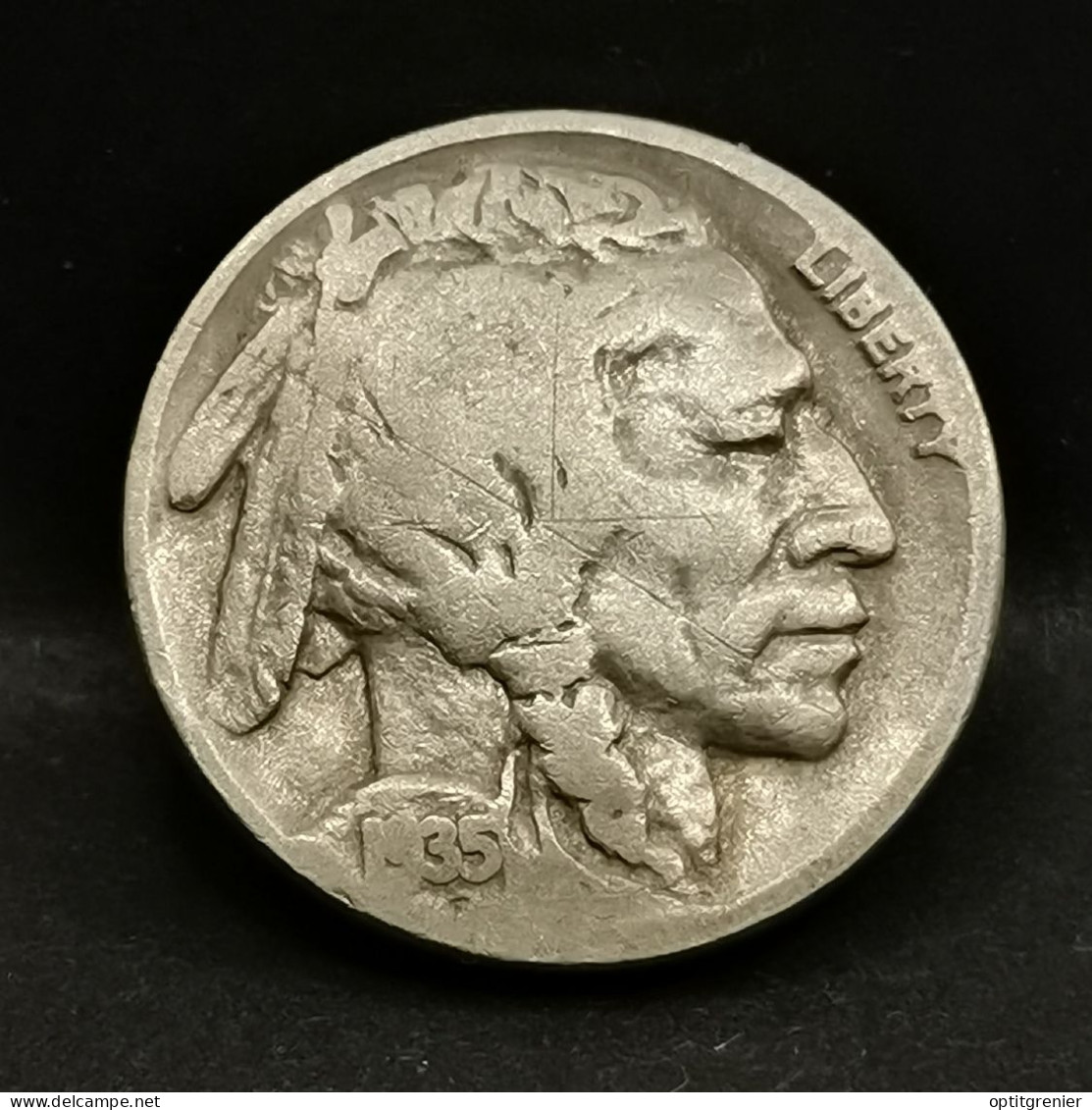 5 CENTS BUFFALO NICKEL 1935 USA ( BISON & TETE D'INDIEN ) - 1913-1938: Buffalo