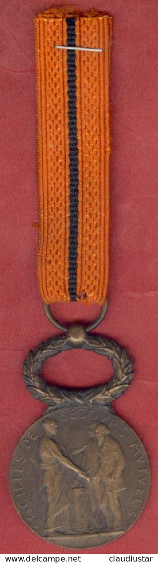 ** MEDAILLE  SECOURS  MUTUELS  1919 ** - Sonstige & Ohne Zuordnung