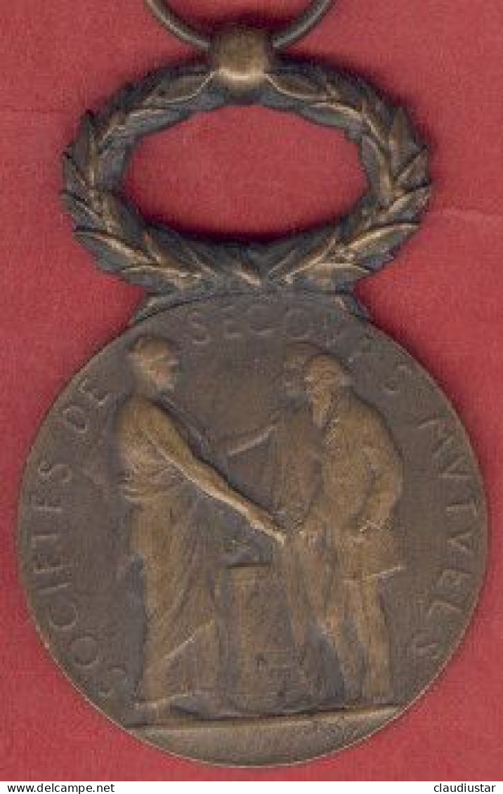 ** MEDAILLE  SECOURS  MUTUELS  1919 ** - Sonstige & Ohne Zuordnung