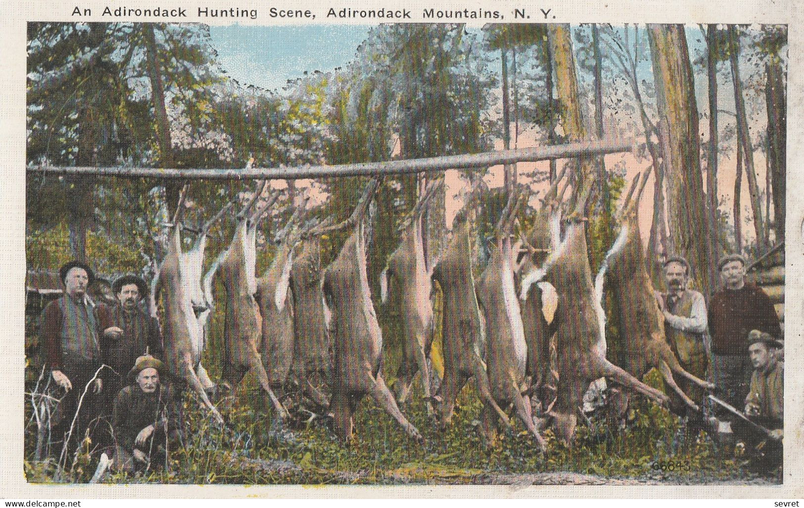 An Adirondack Hunting Scene, Adirondack Mountains. N.Y. - Adirondack