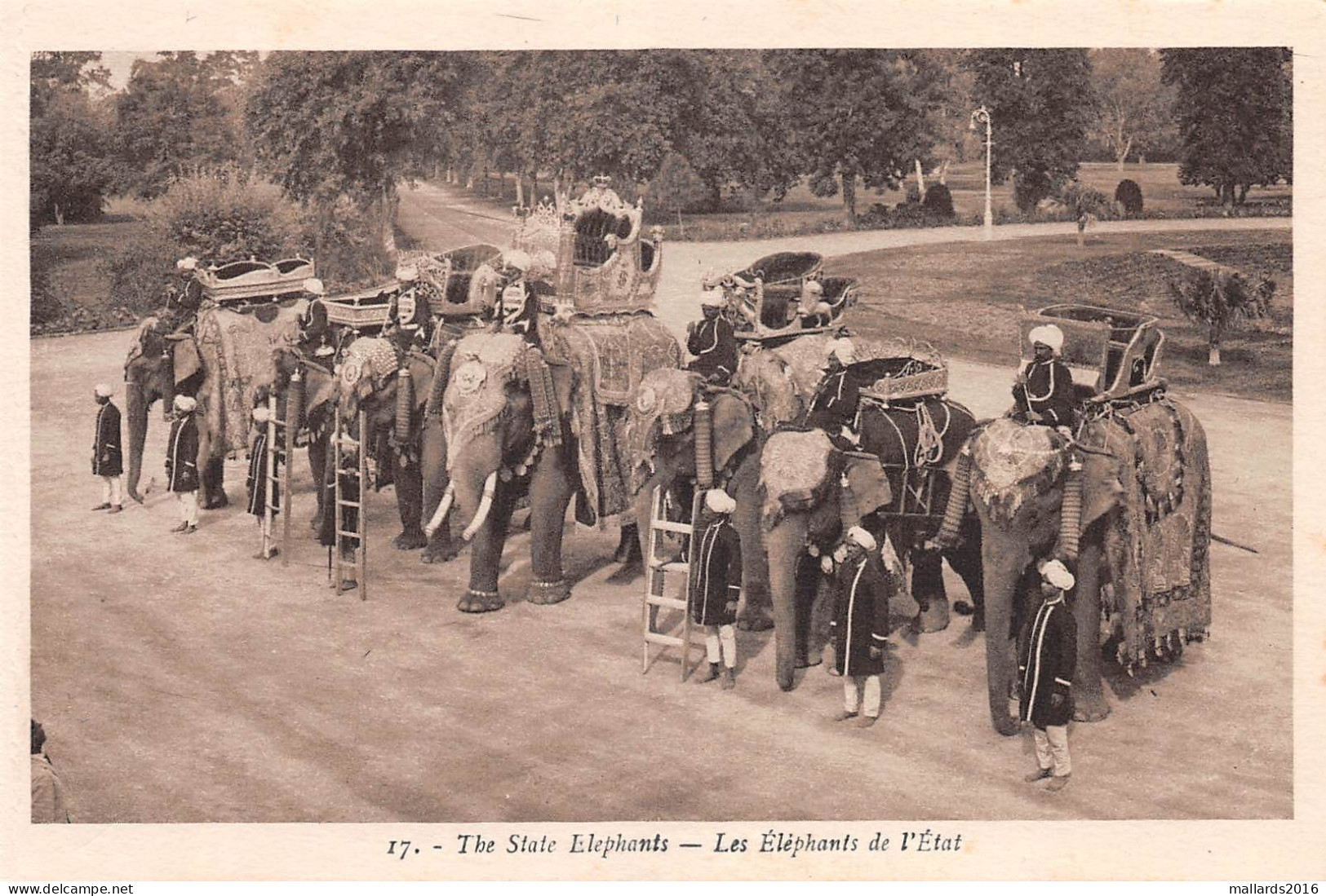 KAPURTHALA - THE STATE ELEPHANTS - LES ELEPHANTS DE L'ETAT #240340 - India