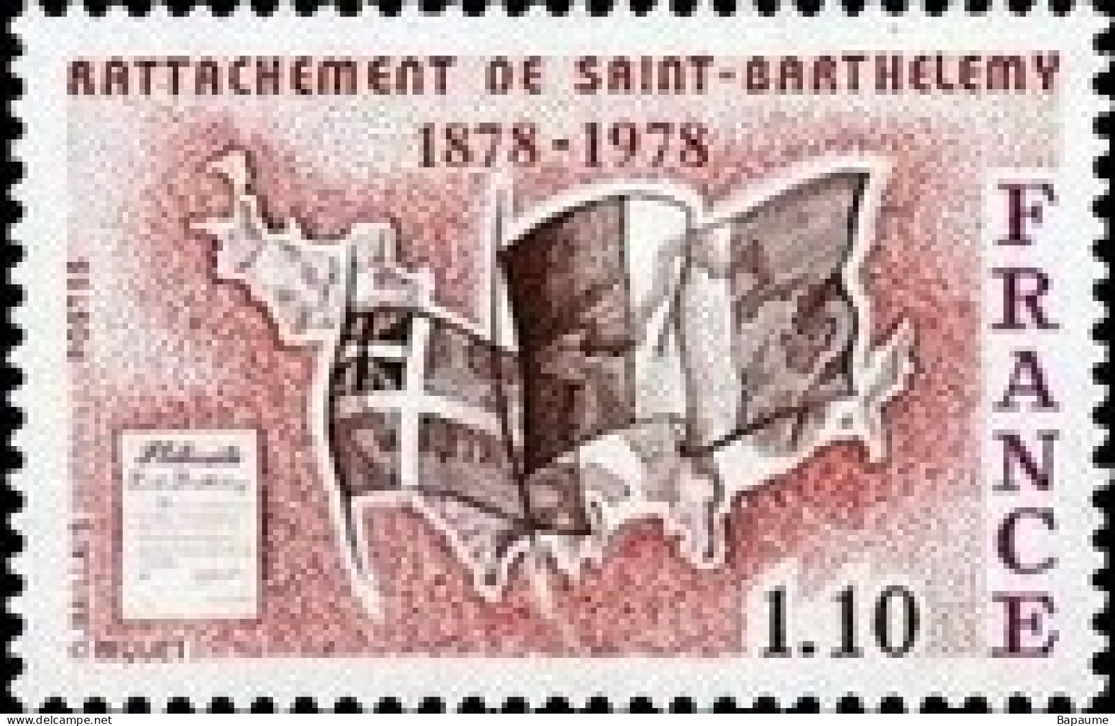 France - Yvert & Tellier N°1985 - Rattachement De L'île De Saint-Barthélemy à La France Neuf** NMH Cote Catalogue 0,70€ - Unused Stamps