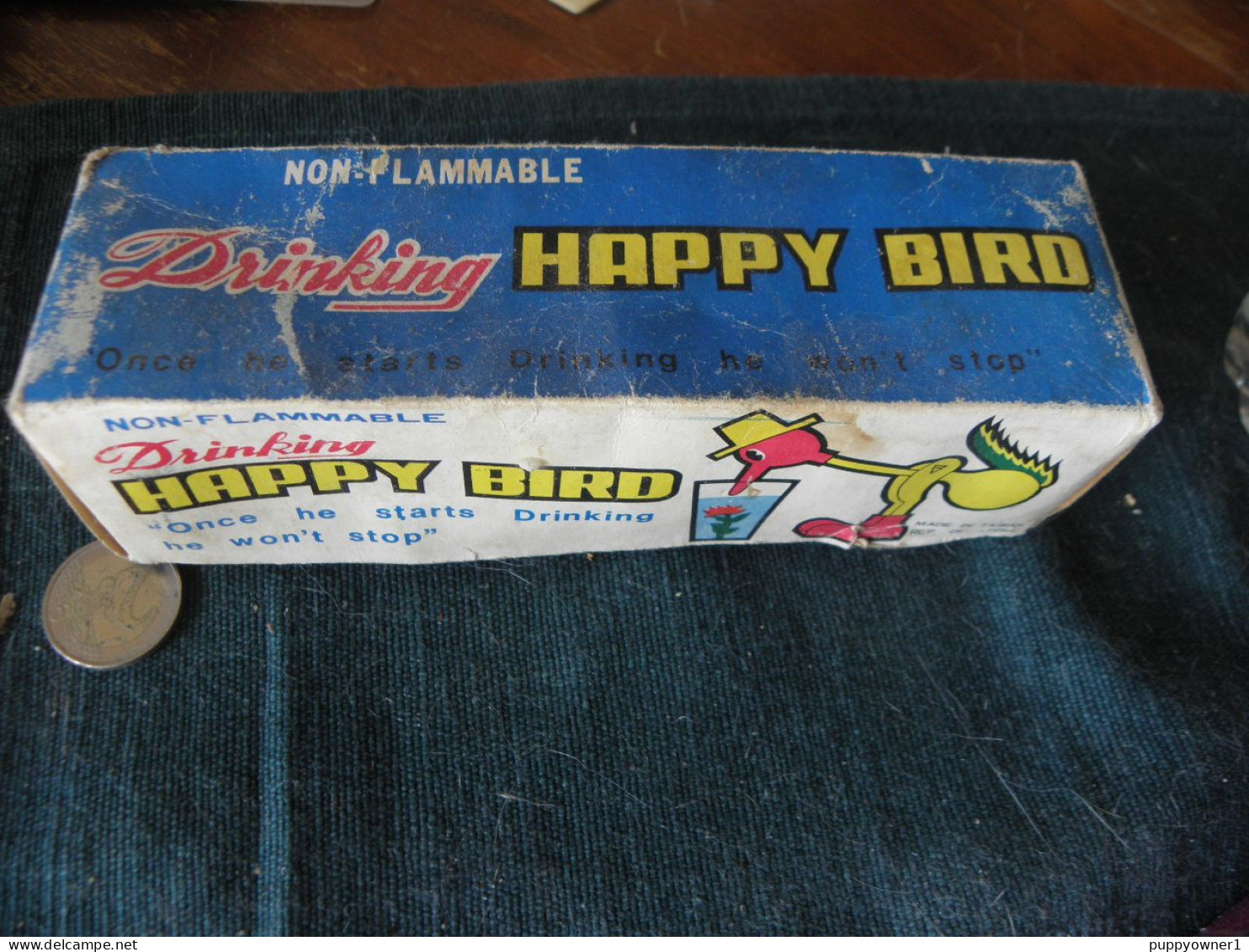 Happy Bird  Boire/tremper En Boite Manque 2 Pied Rouge - Antikspielzeug