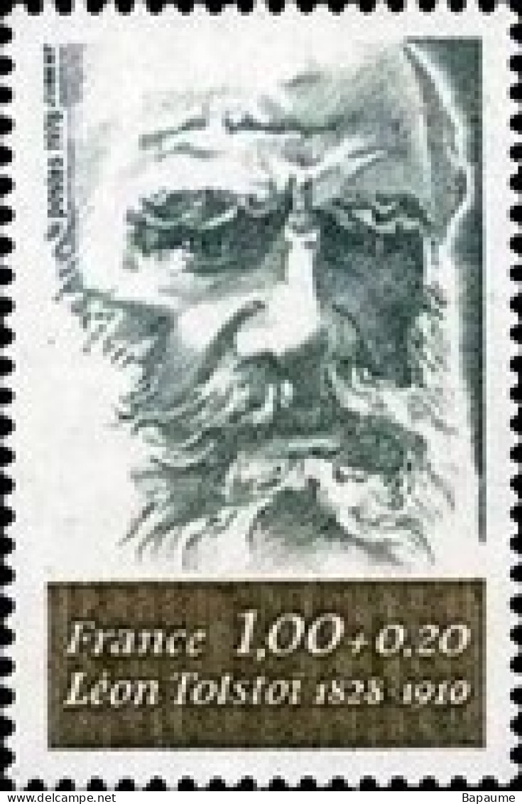 France - Yvert & Tellier N°1989 - Personnages Célèbres - Léon Tolstoi - Neuf** NMH Cote Catalogue 0,80€ - Ongebruikt